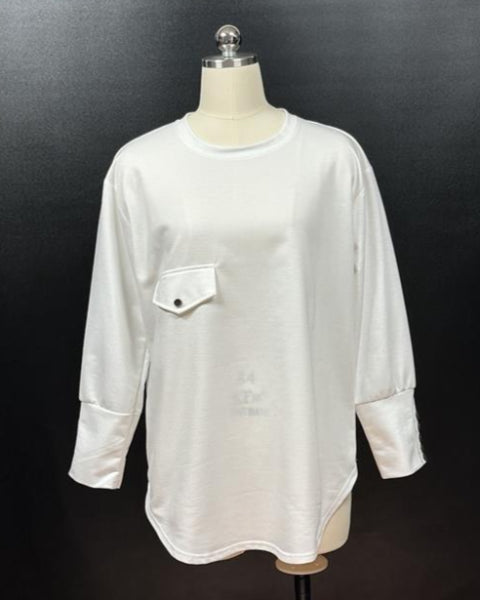 長袖カットソープルオーバー