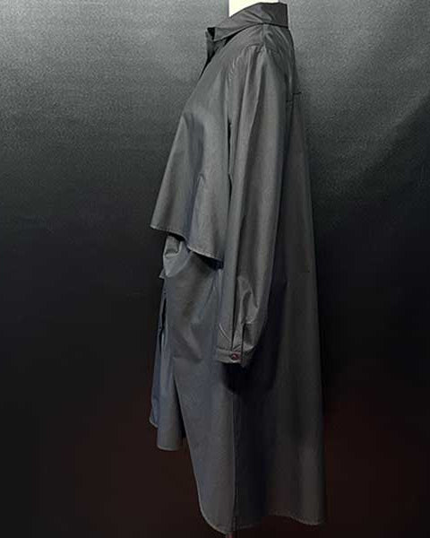 レイヤードシャツワンピース