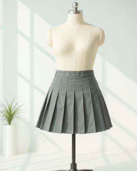 ショートプリーツスカート