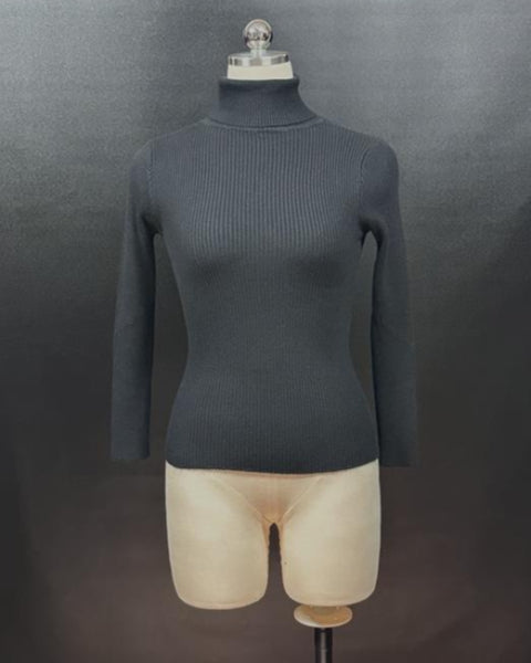 ハイネックニットトップス