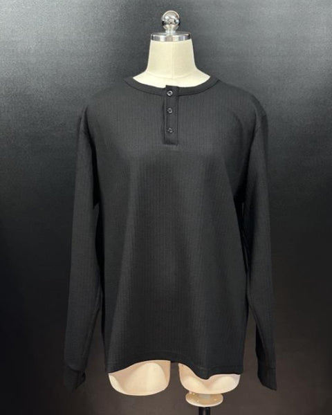 ヘンリーネック長袖プルオーバー