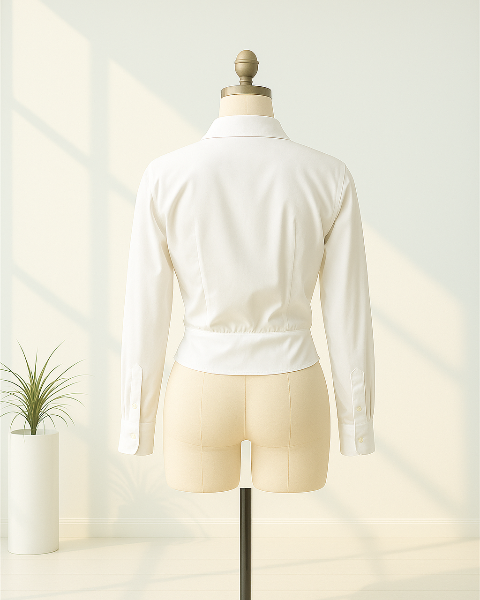 ジップデザインシャツブルゾン