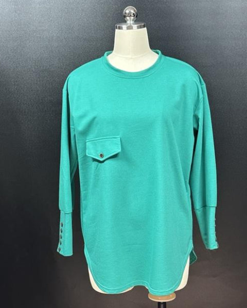 長袖カットソープルオーバー