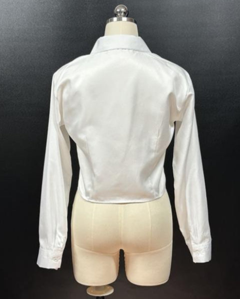 ジップデザインシャツブルゾン