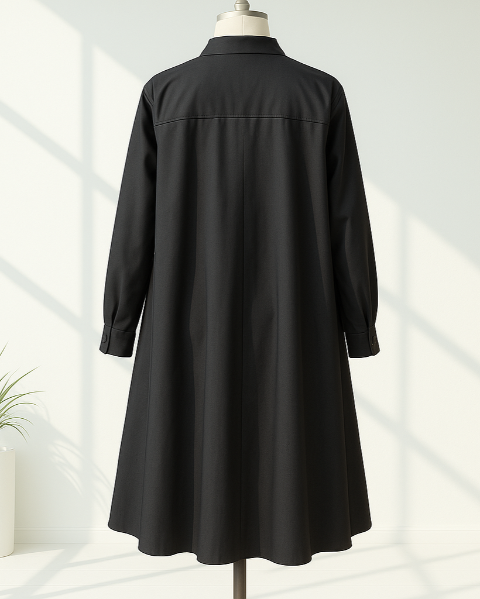 レイヤードシャツワンピース