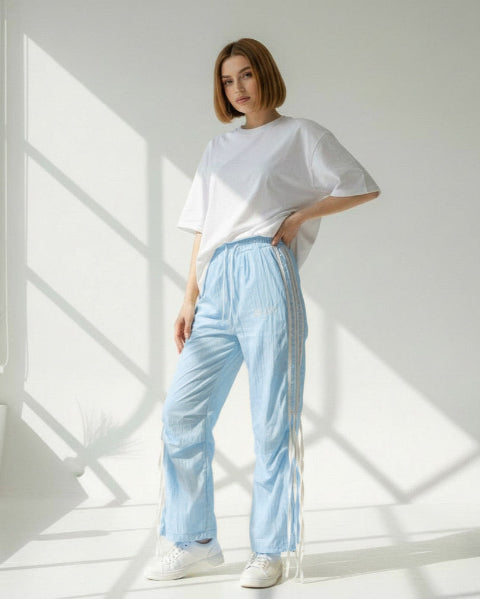 リラックスリボンワイドパンツ