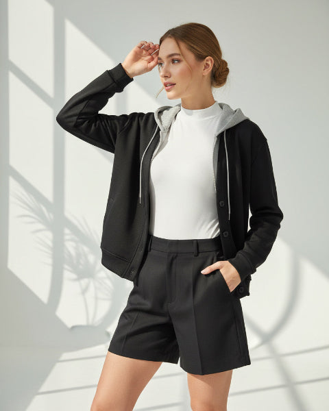 レイヤー風ショートパーカー