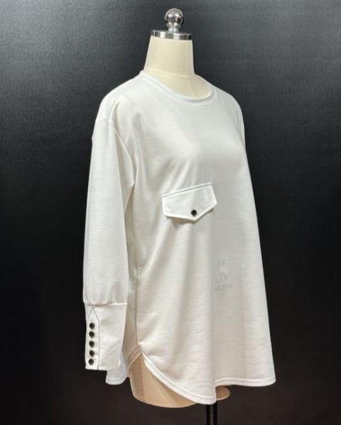 長袖カットソープルオーバー