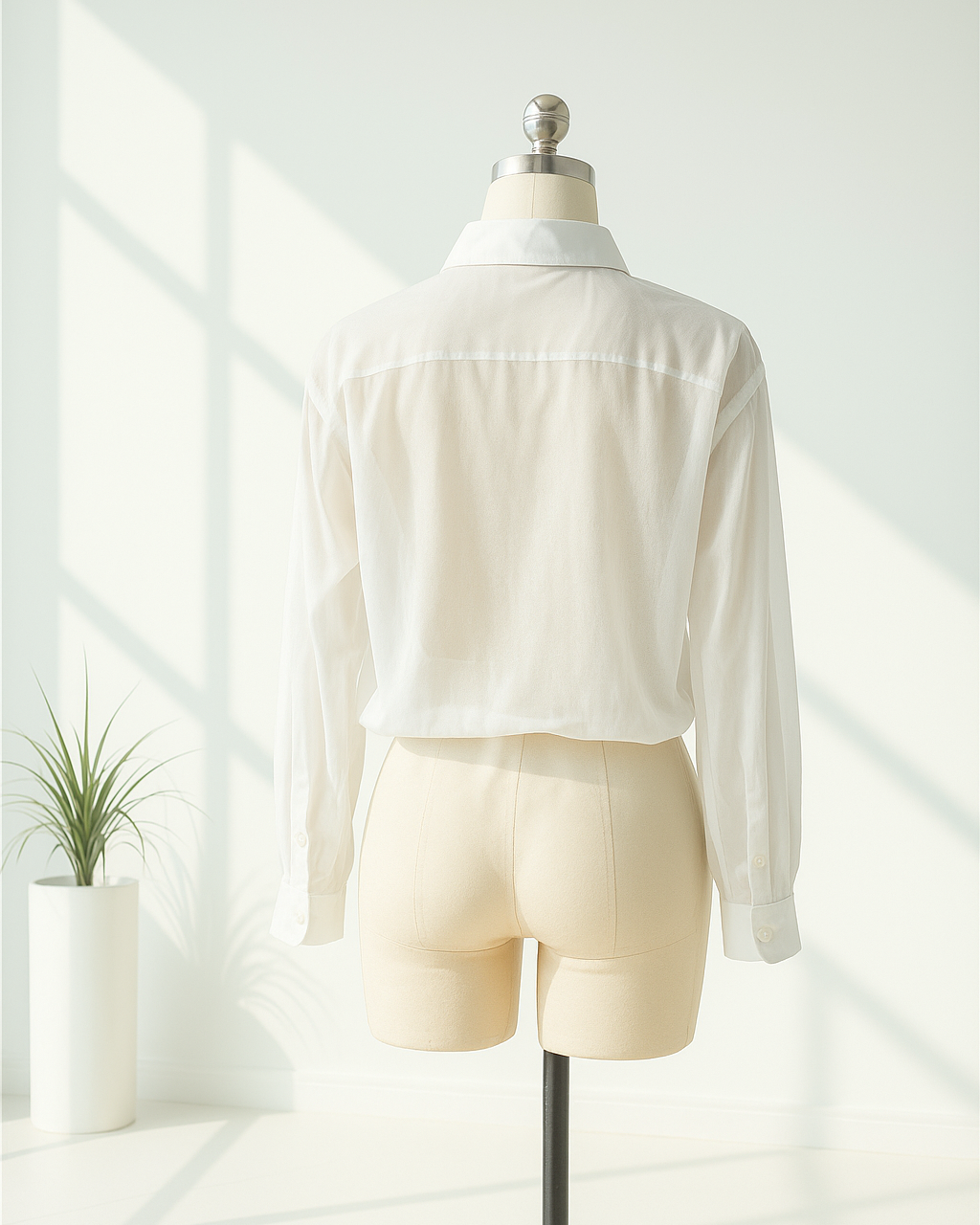 シャーリングブラウス