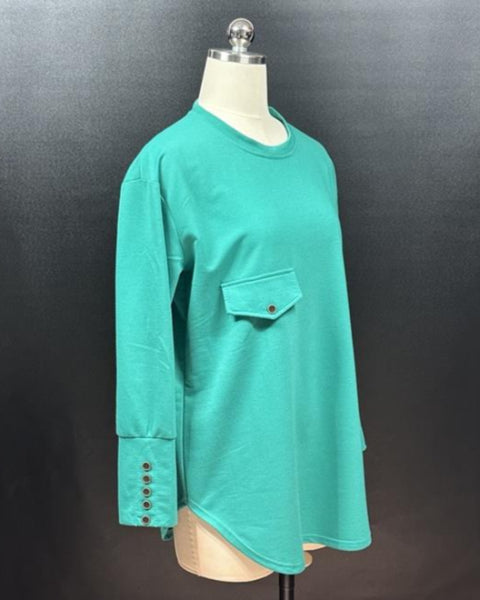 長袖カットソープルオーバー