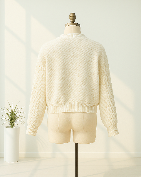 リボンニットカーディガン